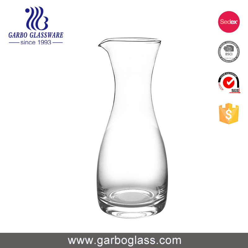 Good Quality Wine Pitcher Crystal Decanter Glass Wine Carafe for Wholesale