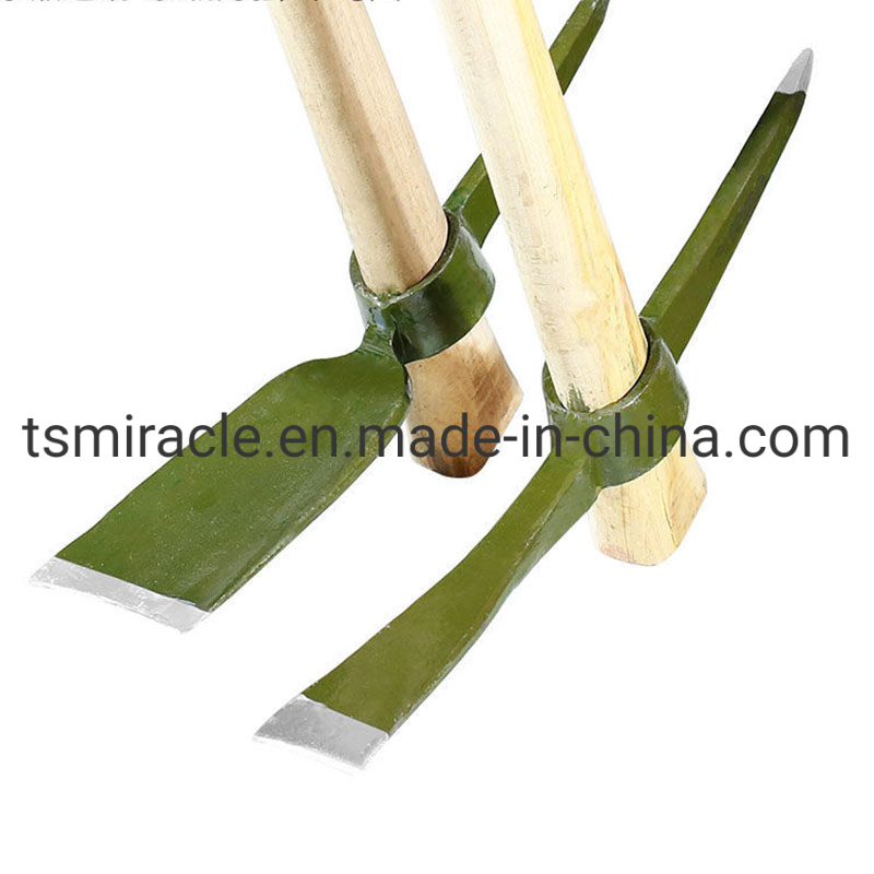 Wooden Handle Pickaxe Garden Tools Small Farming Digging Forging 65 Steel Pickaxe