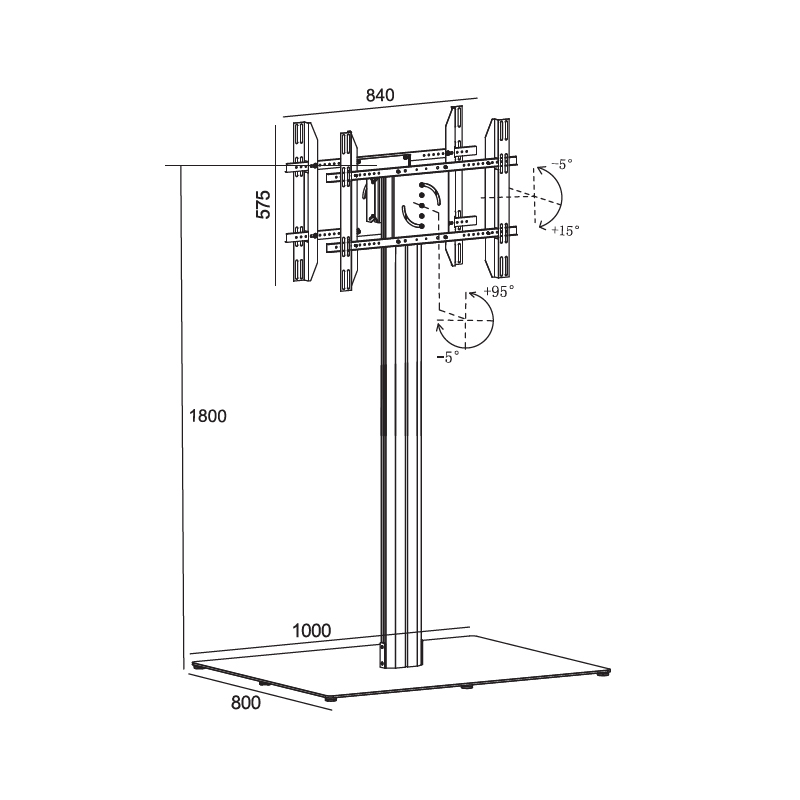 Напольный кронштейн для ТВ на 30-60 дюймов
