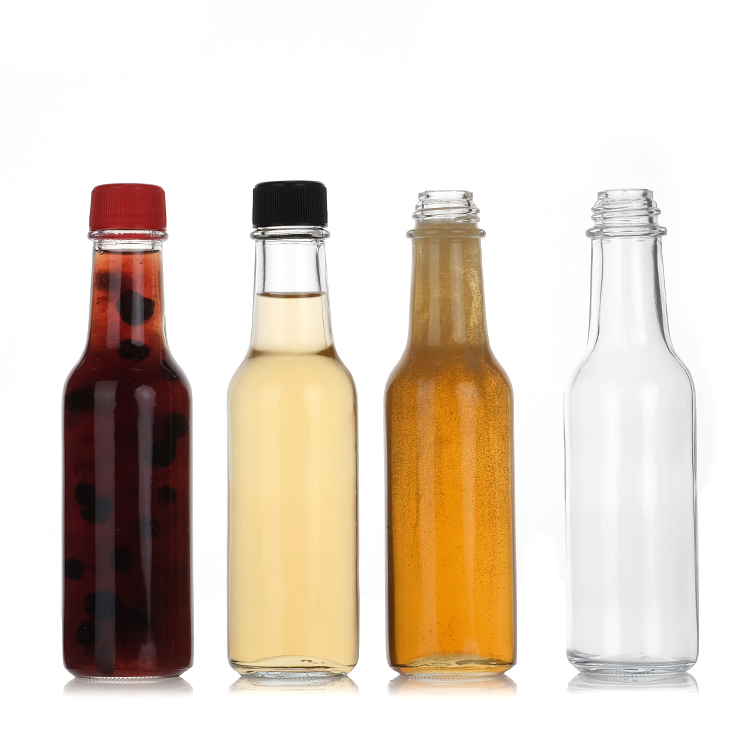 Wholesale Factory Premium Bulk Glass Chili Sauce Bottle with Lids