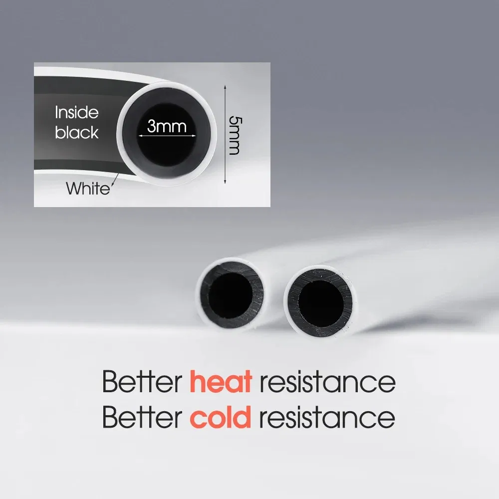 3/5mm Garden Hose 1/8'' Micro-Drip Watering Tubeing White Skin Black Inside 2-Layer Hose for Greenhouse PVC Drip Irrigation Pipe