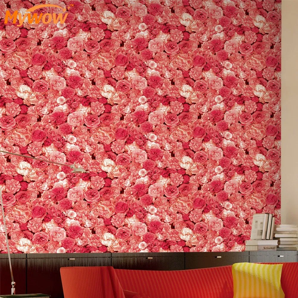 Guangzhou Colorful Wallpaper Floral Wall Paper for Home Decor