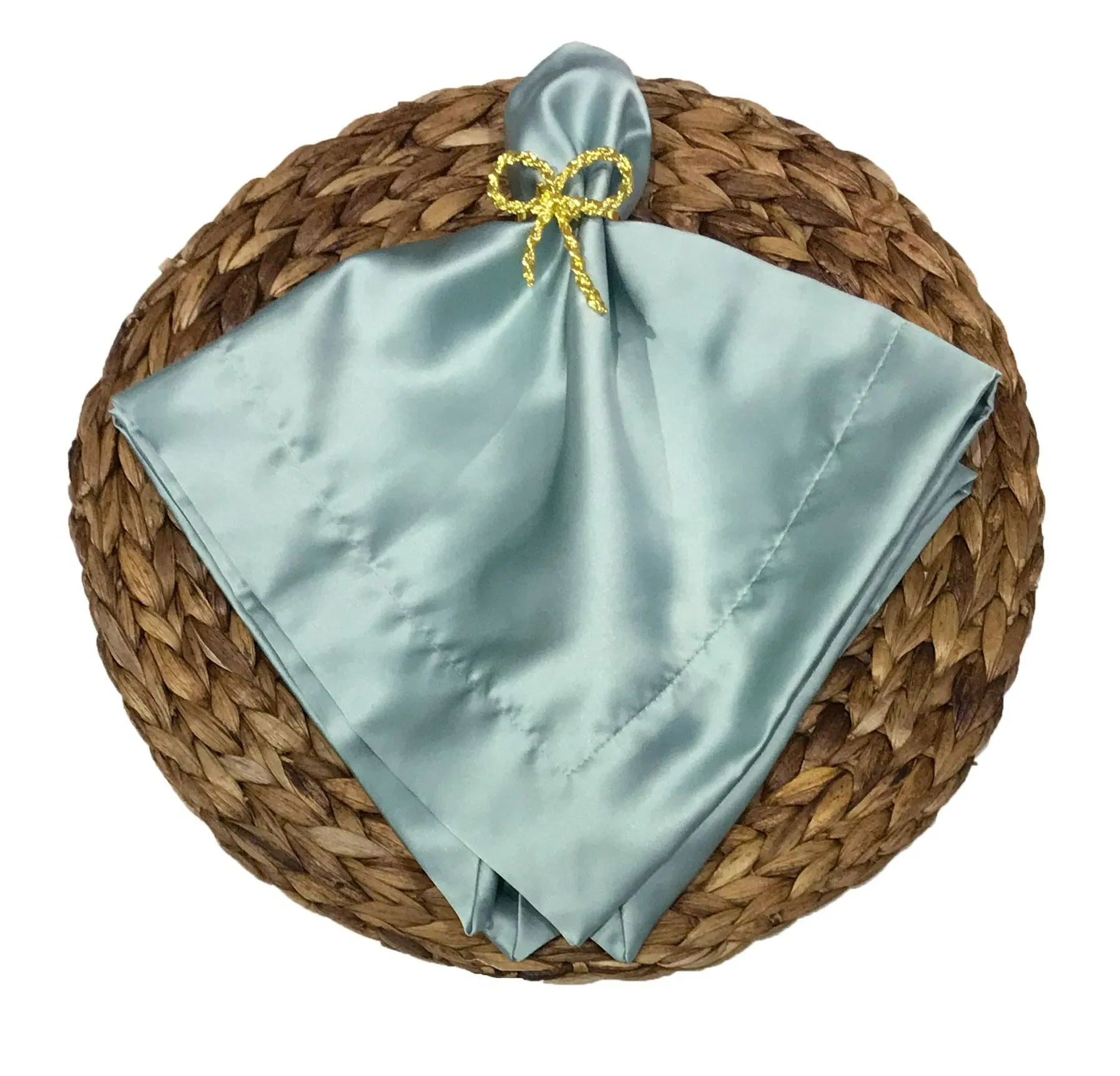 Hot Sales Premier Blue Pure Satin for Napkin Cloths and Table Cloth for Luxe Events