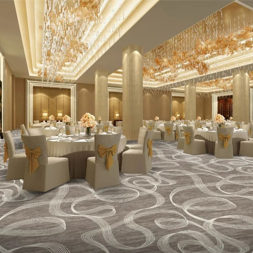 Factory Price 1200g Nylon Anti-Fire Hotel Wall to Wall Carpet for Banquet