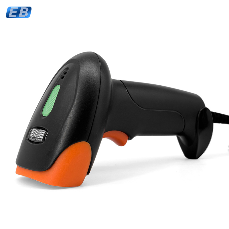 HBS-200 USB 1D 2D Barcode Scanner High-Speed QR Code Reader Auto-Sensing Handheld Barcode Scanner for POS System