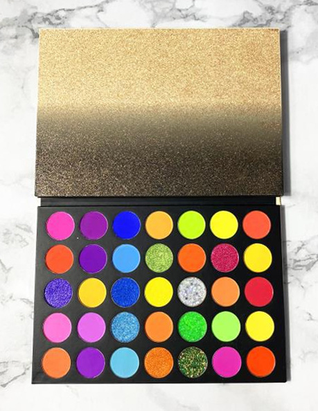 35 Color Pressed Glitters Eyeshadow Diamond Rainbow Cosmetic Eye Shadow Palette