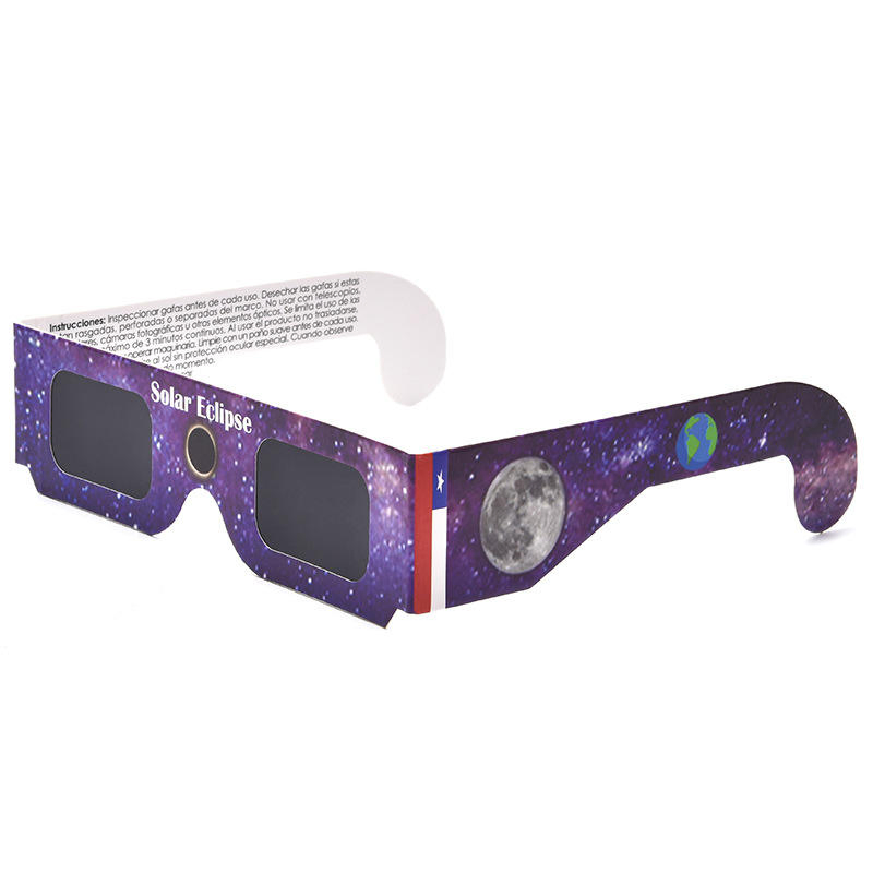 Reusable Lightweight Paper CE and ISO Certified Safe Eclipse Protection Glasses Eyewear Goggles for Adults and Kids Solar Eclipse Viewing