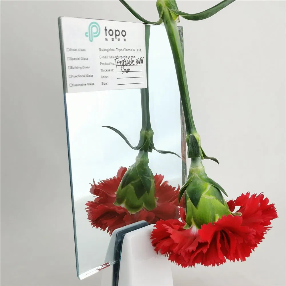 3mm 4mm 5mm 6mm 8mm Temperable Safety Mirror Glass for Home Decor (M-T)