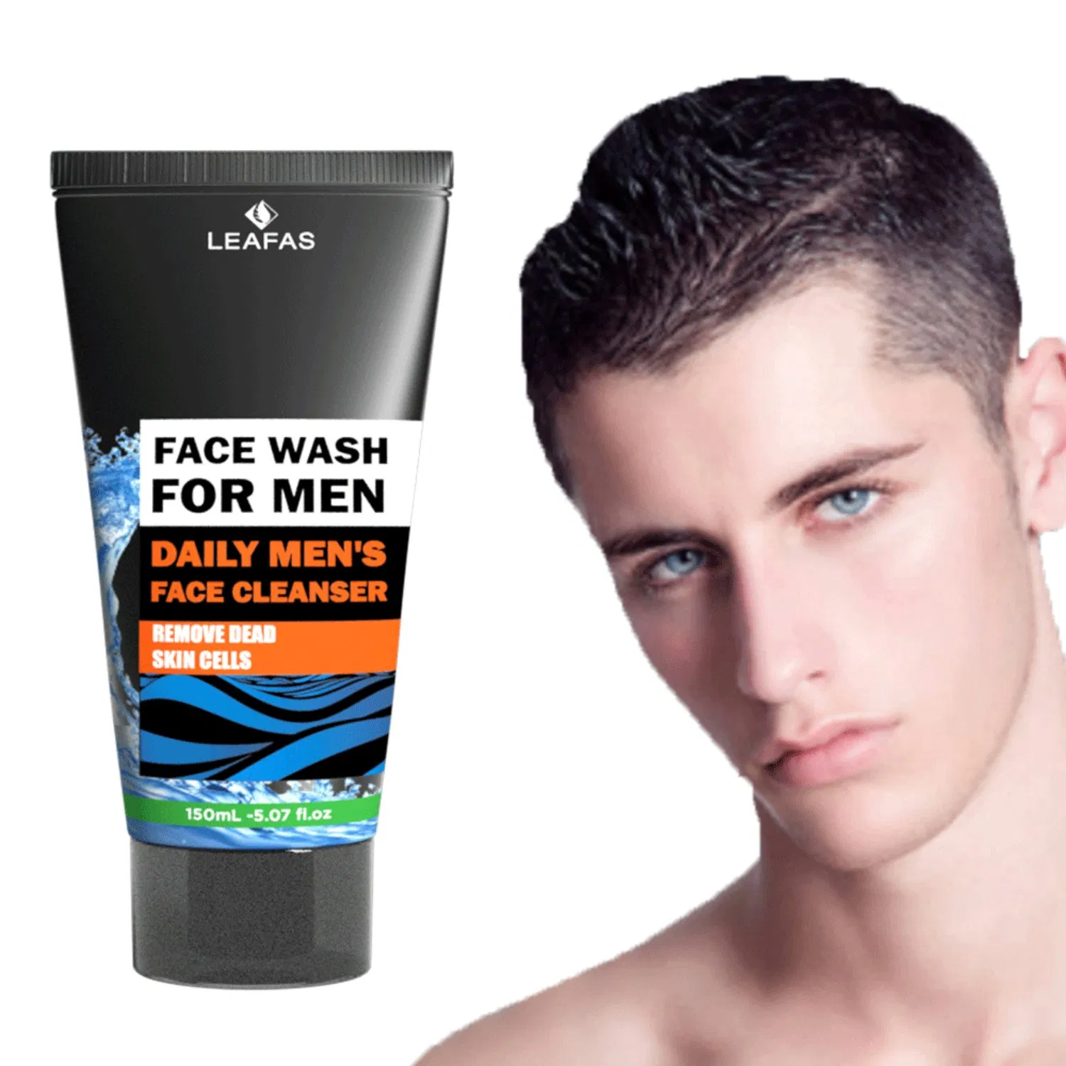 Private Label Skin Care Deep Cleansing Best Oil Control Facial Cleanser for Men