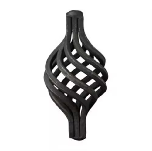 Spiral Shaped Twisted Door Artistic Courtyard Creative Wall Basket