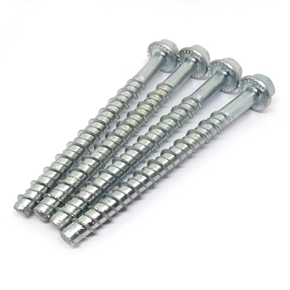Cement Screw Hex Bolt Mechanical Zinc Plated Concrete Screw