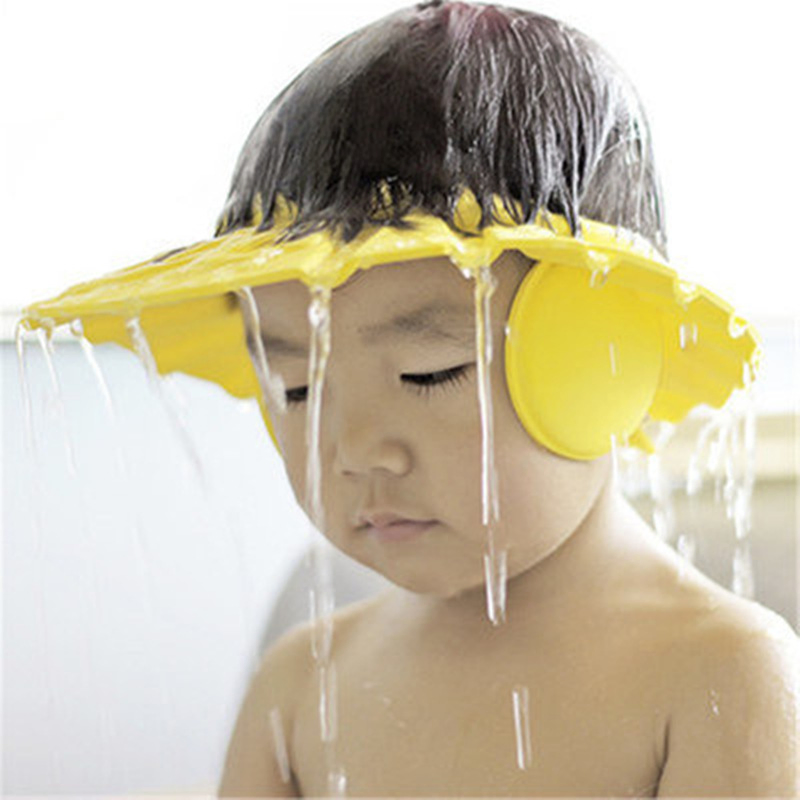 Wholesale Baby Bath Protect Eyes Waterproof Adjustable Baby Shower Hat