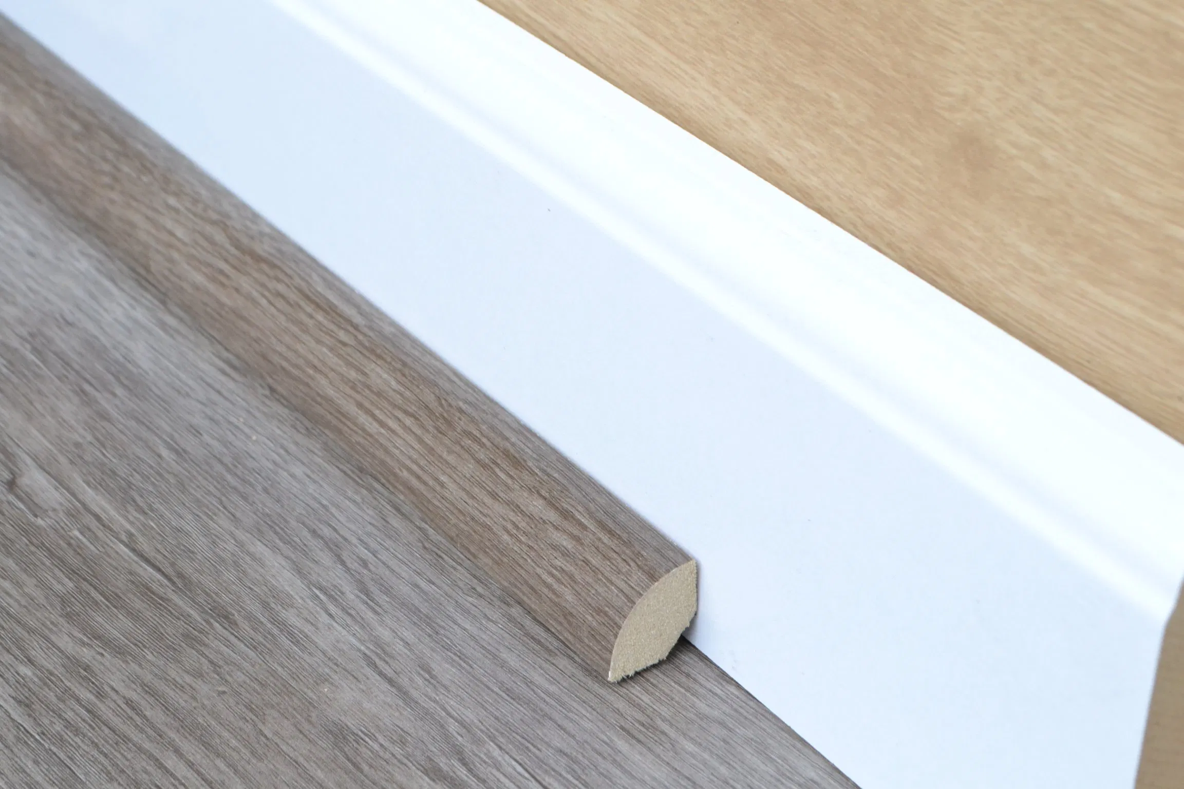 MDF Finger Jointed Primed Corner Line Wood Flooring Accessories Quarter Round Molding