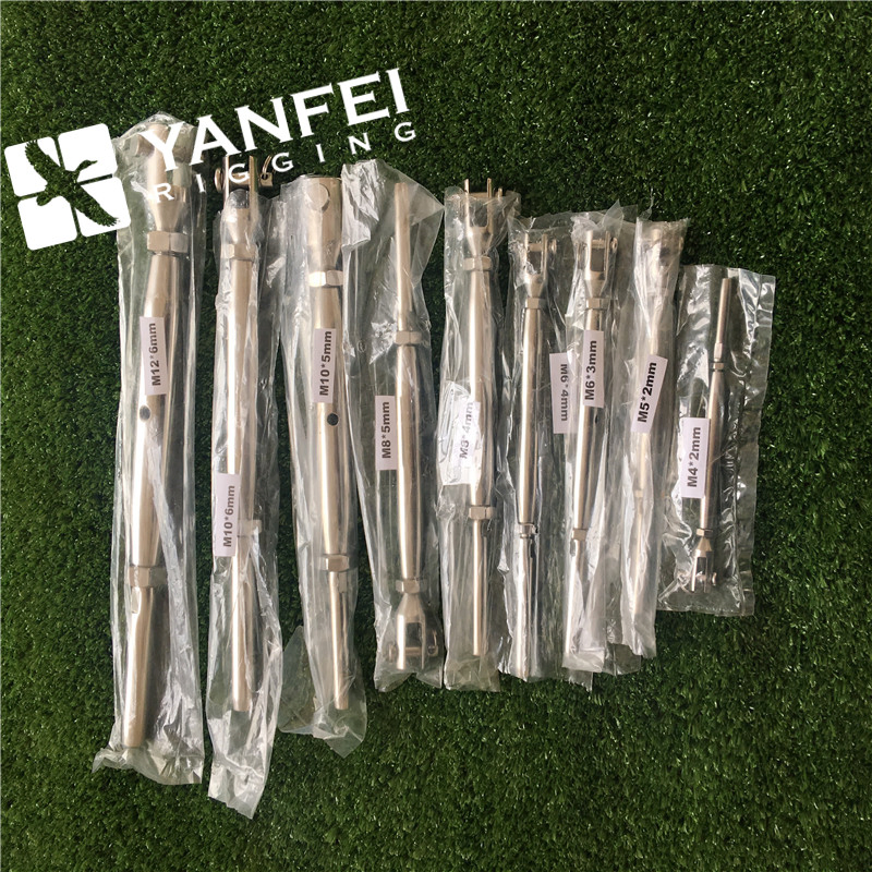 Stainless Steel 316 Rigging Screw Machined Fork and Terminal for Wire