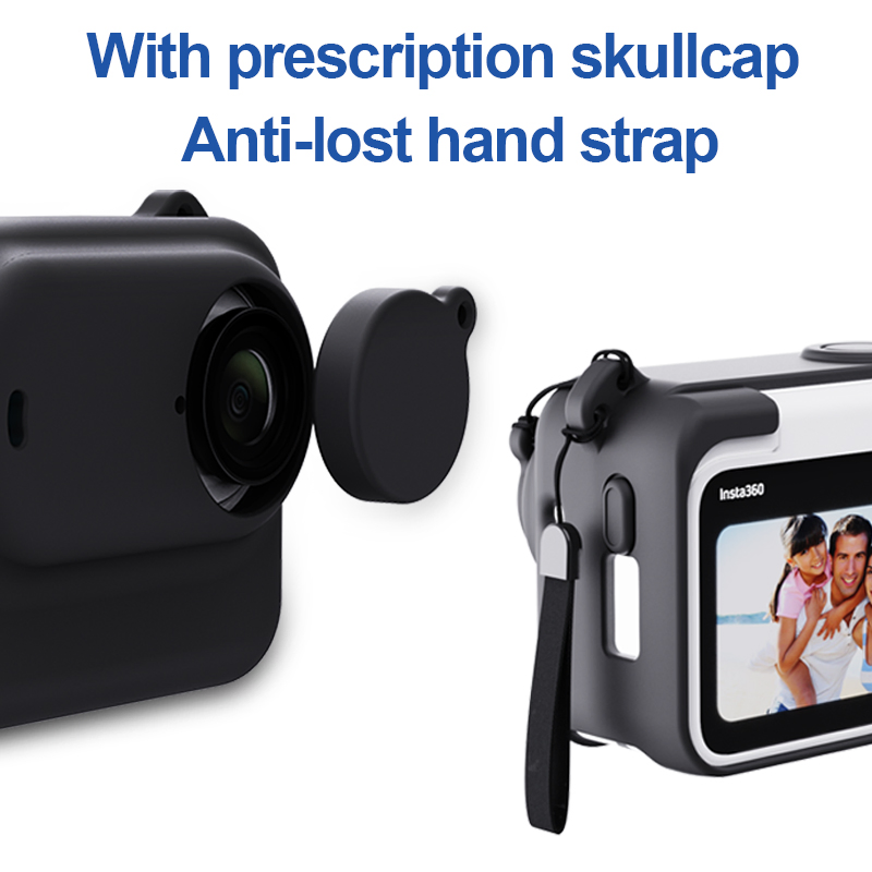 Silicone Protective Case for Insta 360 Go3 with Strap Action Camera Accessories