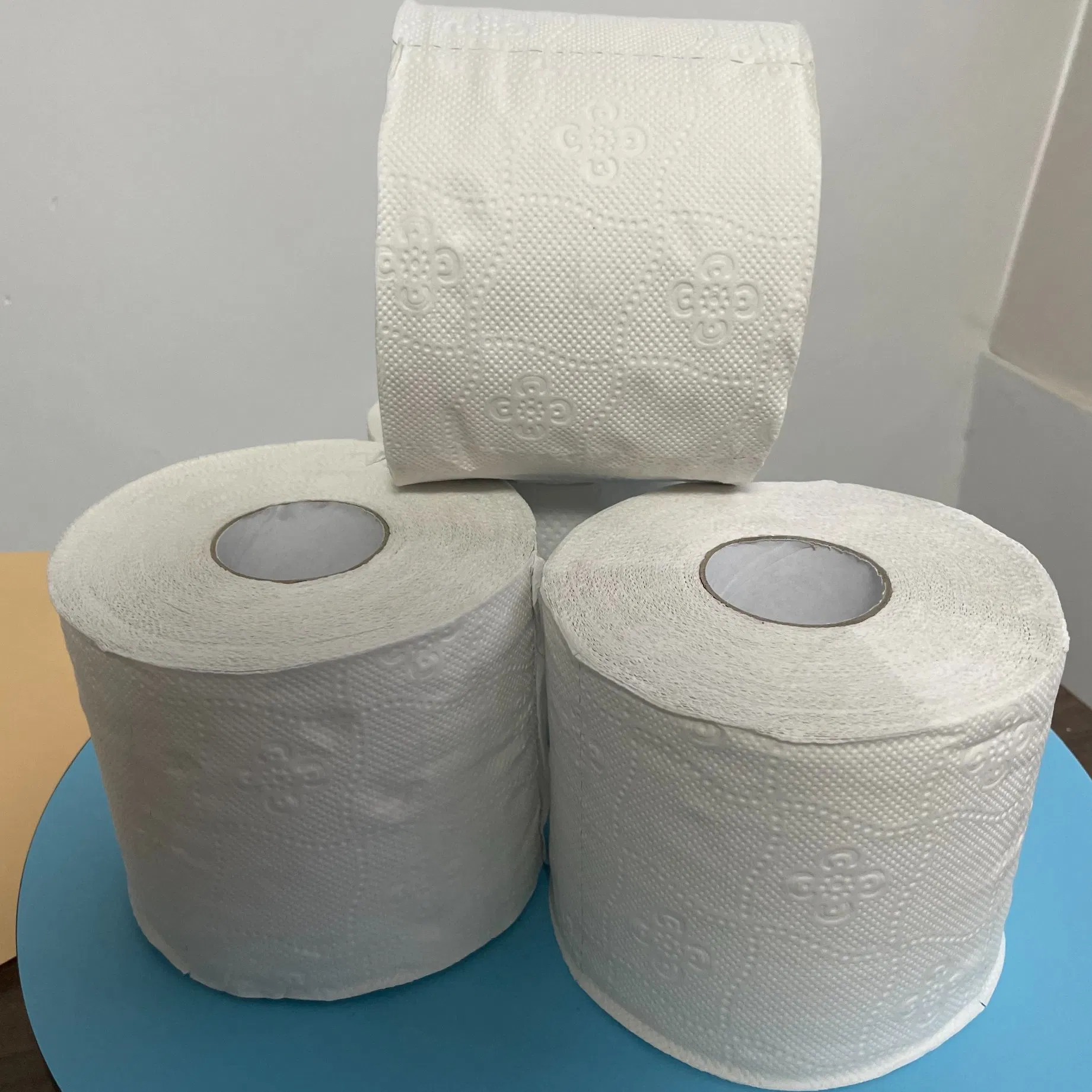 Wholesale Custom Degradable 3 Ply Virgin Embossing Absorbent Bathroom Tissue Mega Reel Unscented Toilet Paper