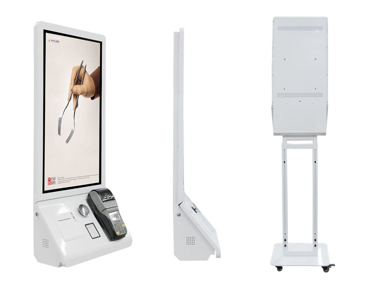 New Trend Smart Retail Terminal Self Payment Touch Kiosk 24inch Screen POS Printer and Qr Scanner