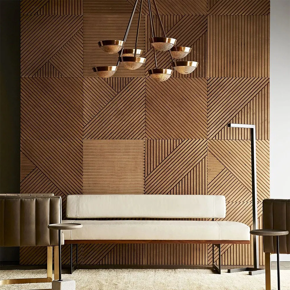 MDF/WPC Studio Natural Arificial Wooden Slat Acoustic Slat Aku Panel