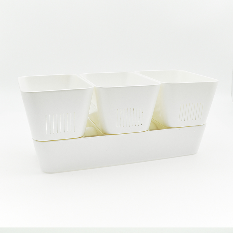 Self Watering ABS Flower Pot Self-Absorbing for Kitchen Home Planting