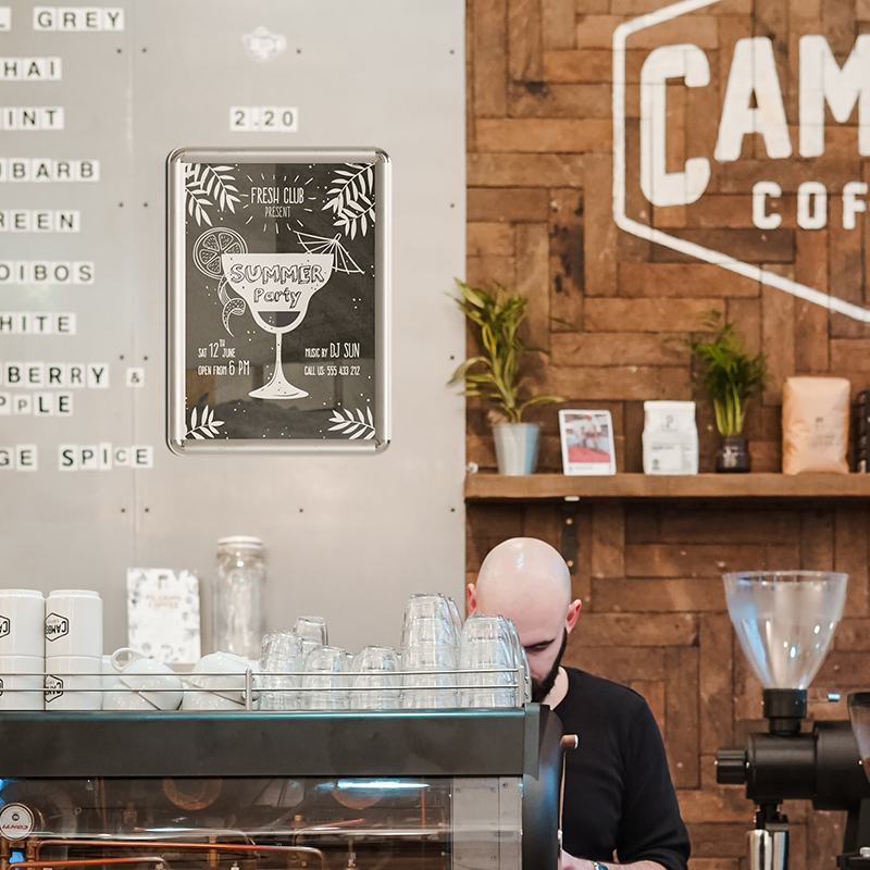 wall-mounted Snap clip frame silver aluminum poster frame display frame A0/A1/A2/A3/A4