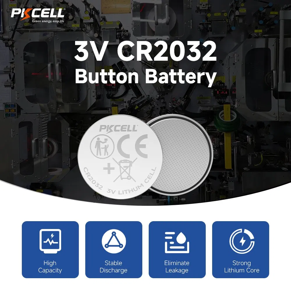 Wholesale Price Cr2032 3V Button Coin Cell Lithium Battery for Remote Control