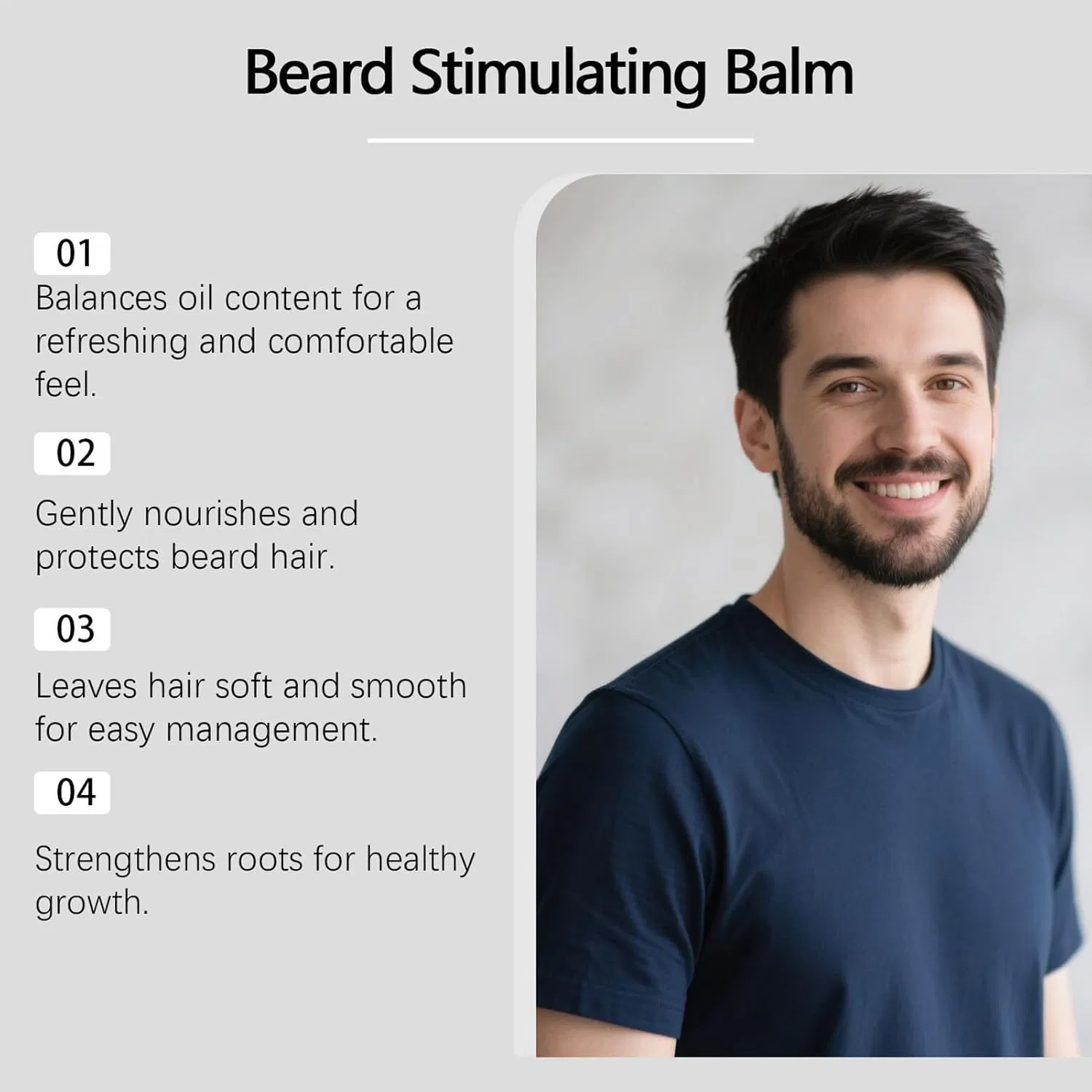 Premium Natural-Ingredient Enriched Beard Balm for Accelerated Healthy Follicle Stimulation