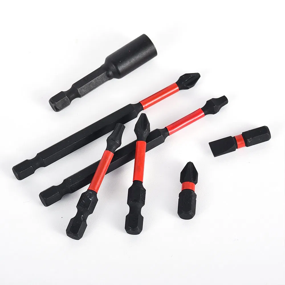Electric Cross Bit Screwdriver Bit Batch Strong Magnetic Screw Beatle Socket Connecting Rod with Hexagonal Handle