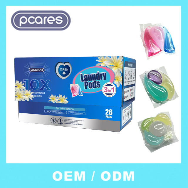 Pods 4-in-1 Laundry Detergent Washing Capsules Detergent Organic Laundry Pods Manufacturer