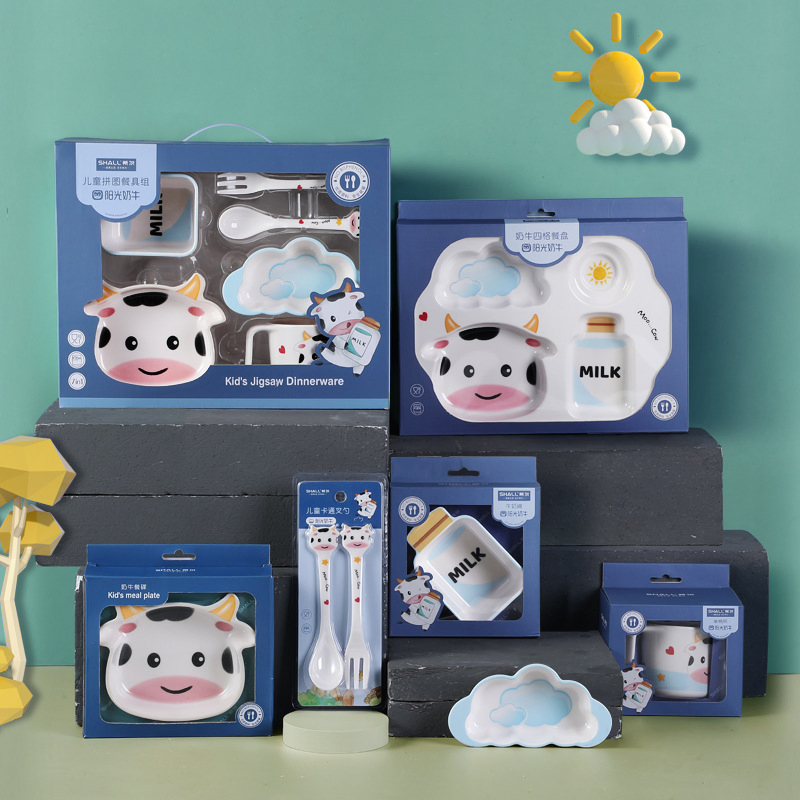 Toddler Dinnerware Food Silicone Plate Set