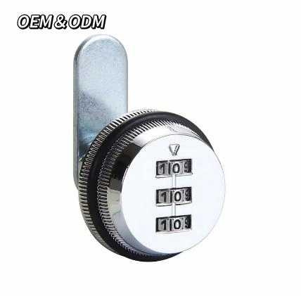 Zinc Alloy Drawer Combination Lock File Cabinet Lock