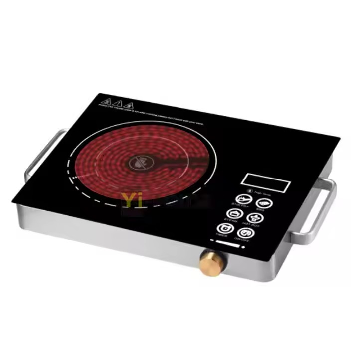 220V LED Display Induction Cooktop with Sensor Touch Hot Plate Countertop Burner High-Tech Induction Cooker