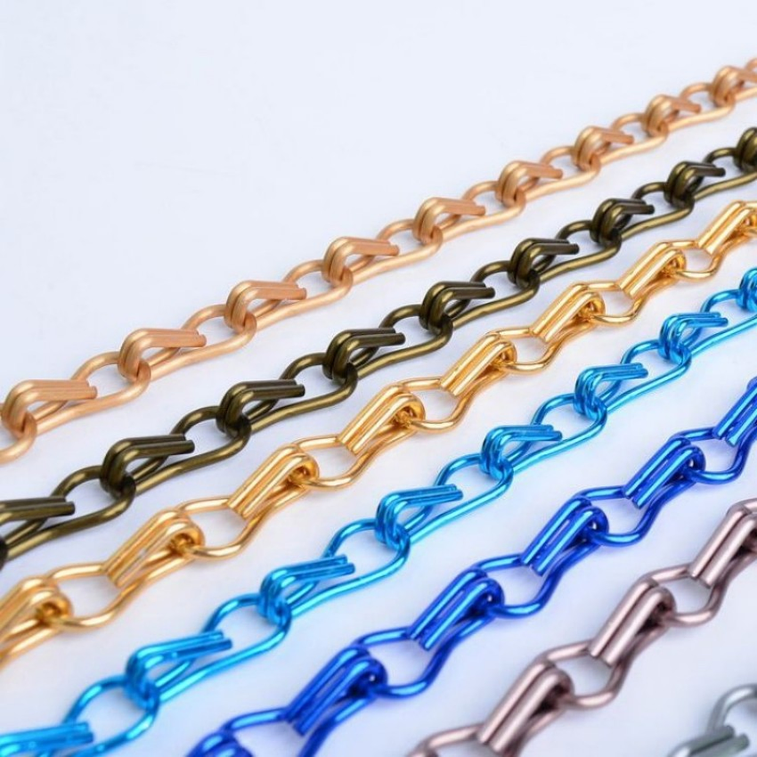 Aluminum Double Hook Chain Link Curtain for Room Divider Decoration