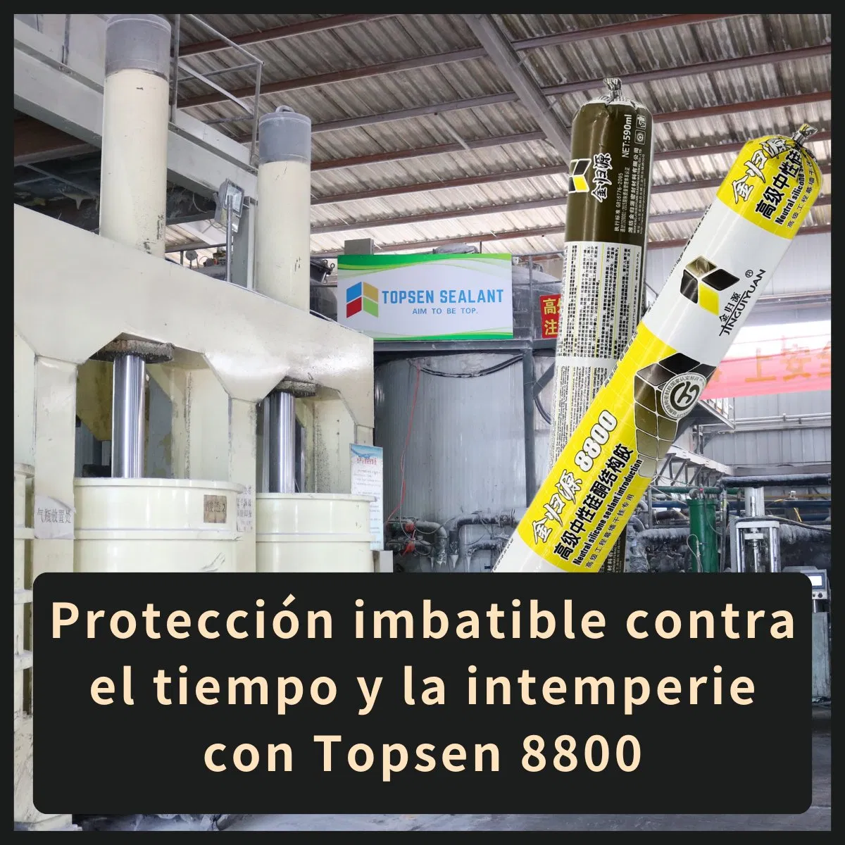Silicona 100% PARA Muros Cortina, Adhesion Estructural Fuerte Y Duradera