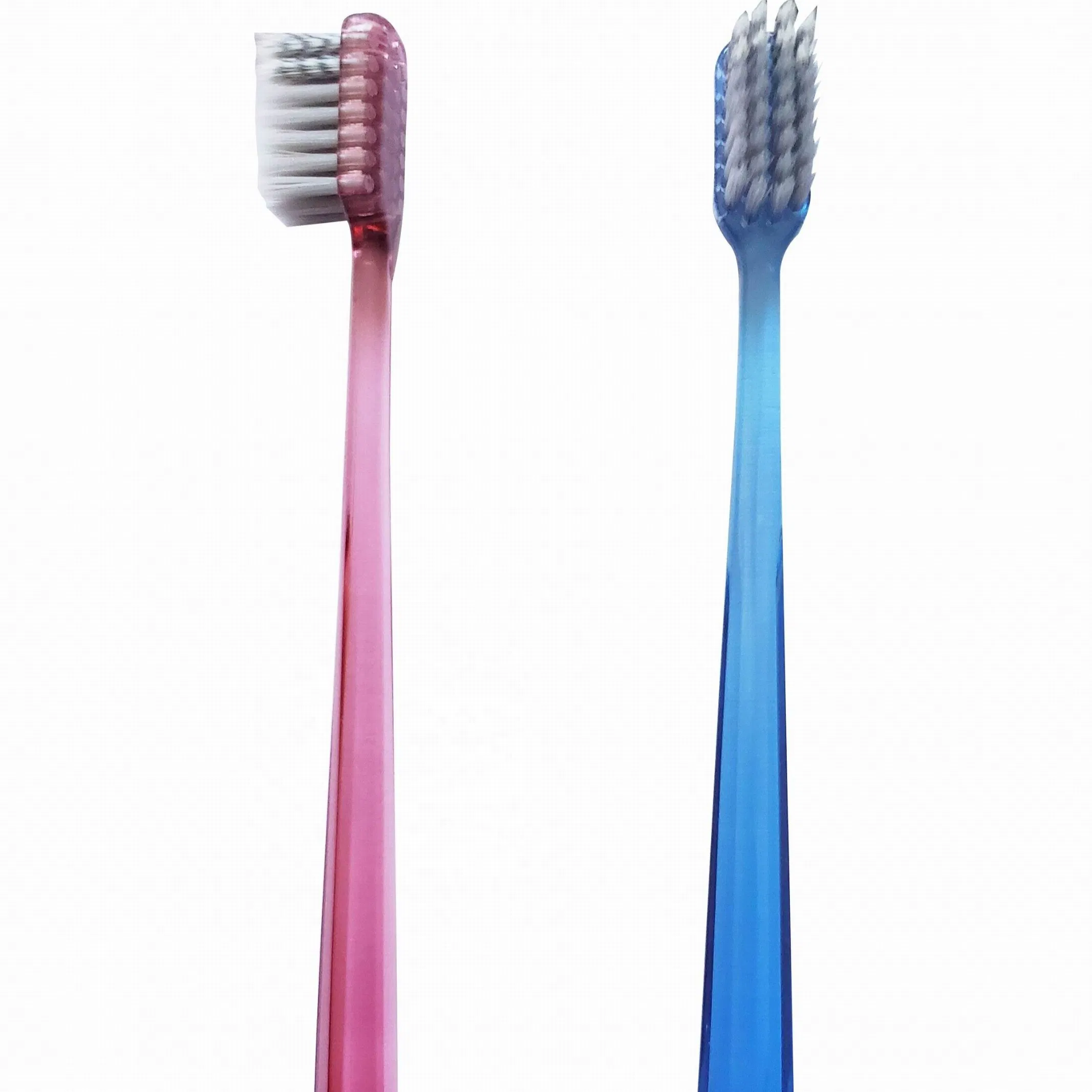 Custom Hard Handle Ultra Transparent Soft Bristles Adult Toothbrush