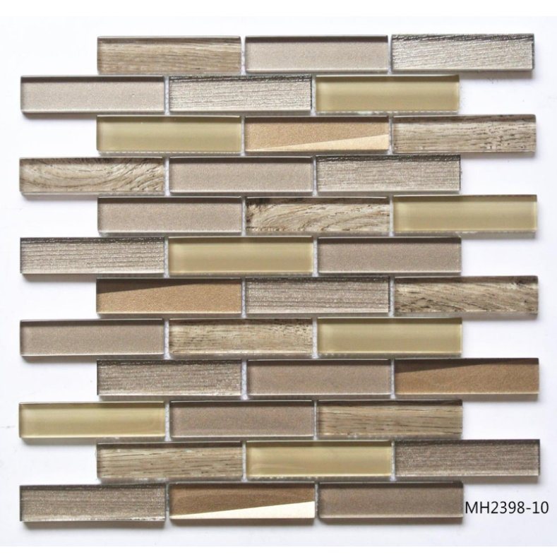 Elegant Handmade Crystal Glass Mosaic for Hotel Walls