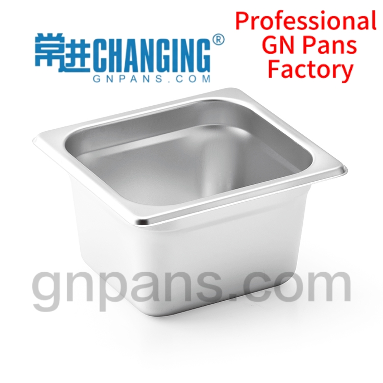 Factory Direct Sales Gastronorm Container Stainless Steel with Anti-Jam 1/6 Size Gn Pans