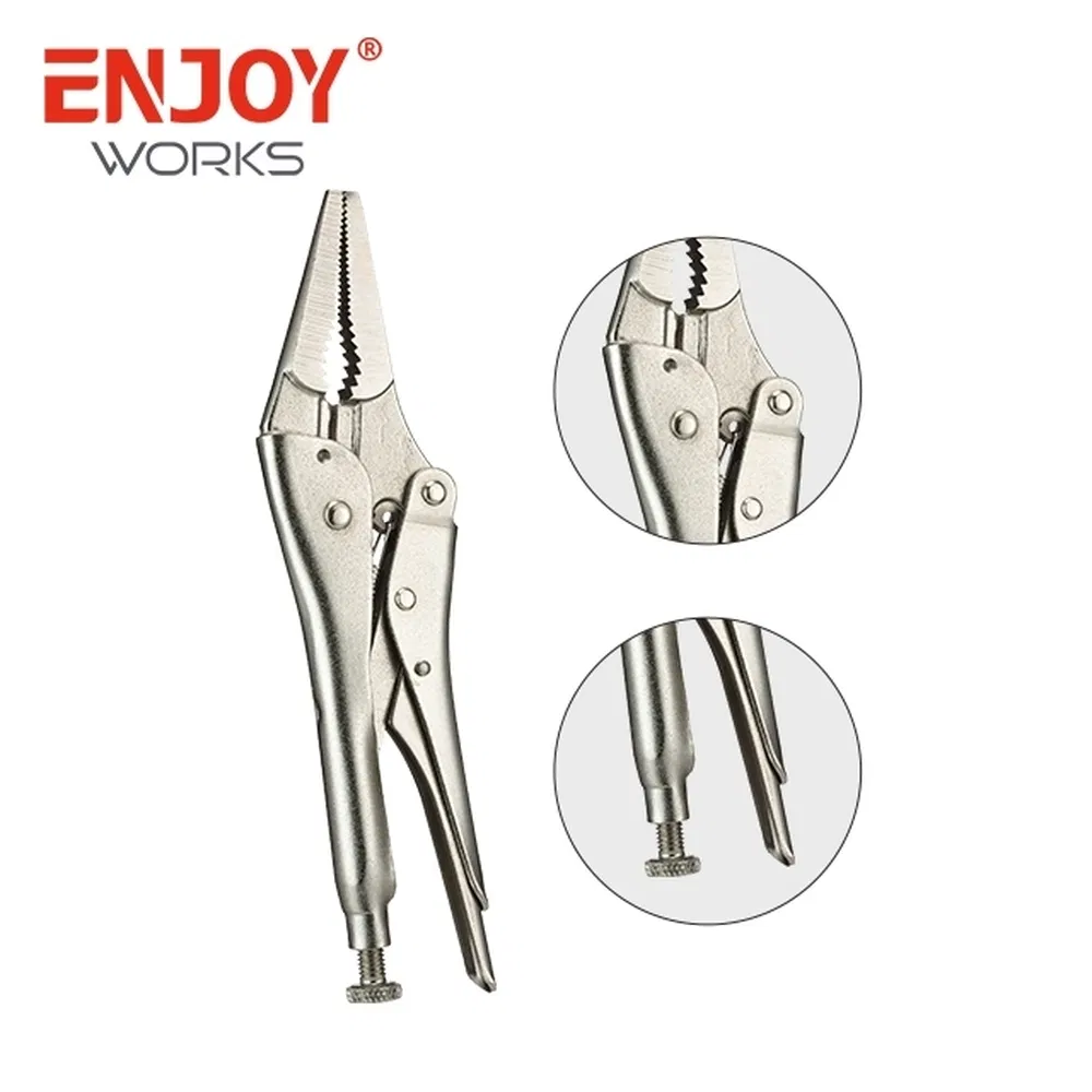 9" 230mm Primary Color Heavy Duty Straight Jaw Locking Grip Pliers