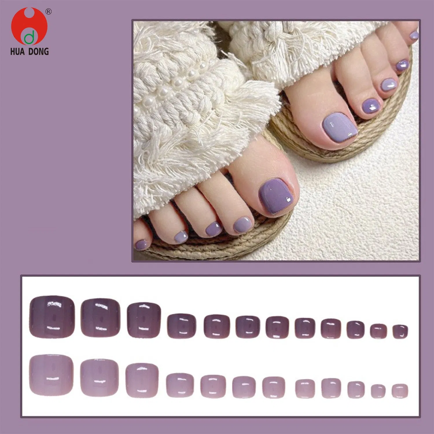 New Custom Nail Tips DIY Toe Nail Art Nail Accessories Manicure Set Decorative Nails Trendy Nail Designs Fancy Nails Soft Gel Nails Color-Changing Toe Nails