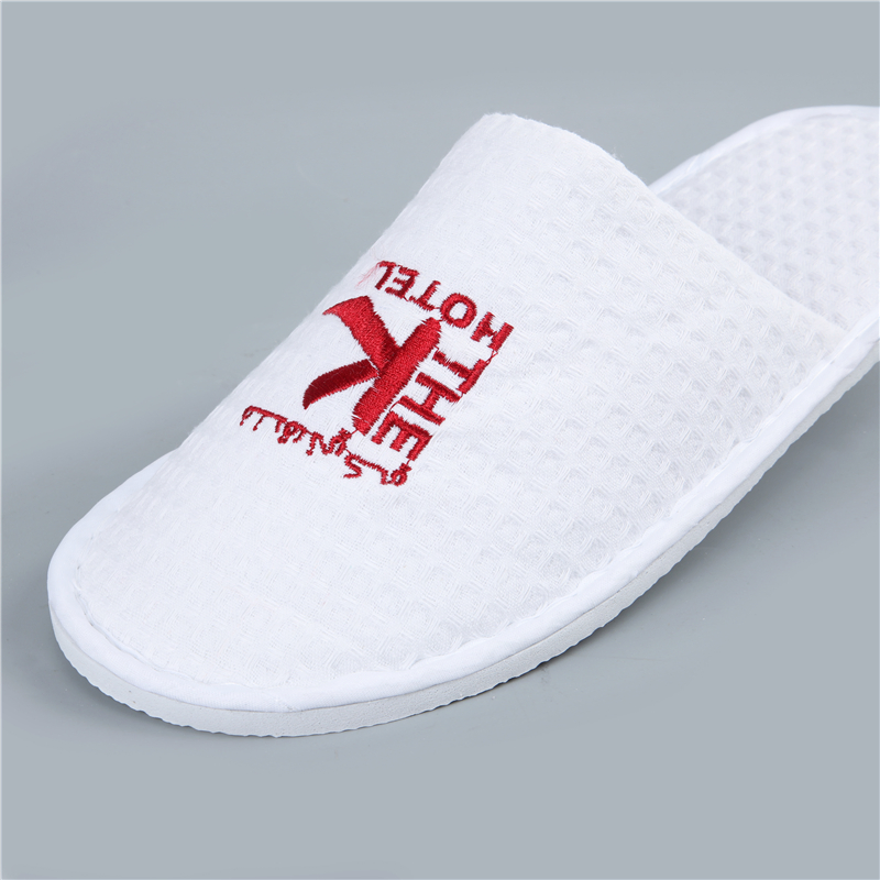 Cheapest Waffle Closed Toe Hotel Slipper