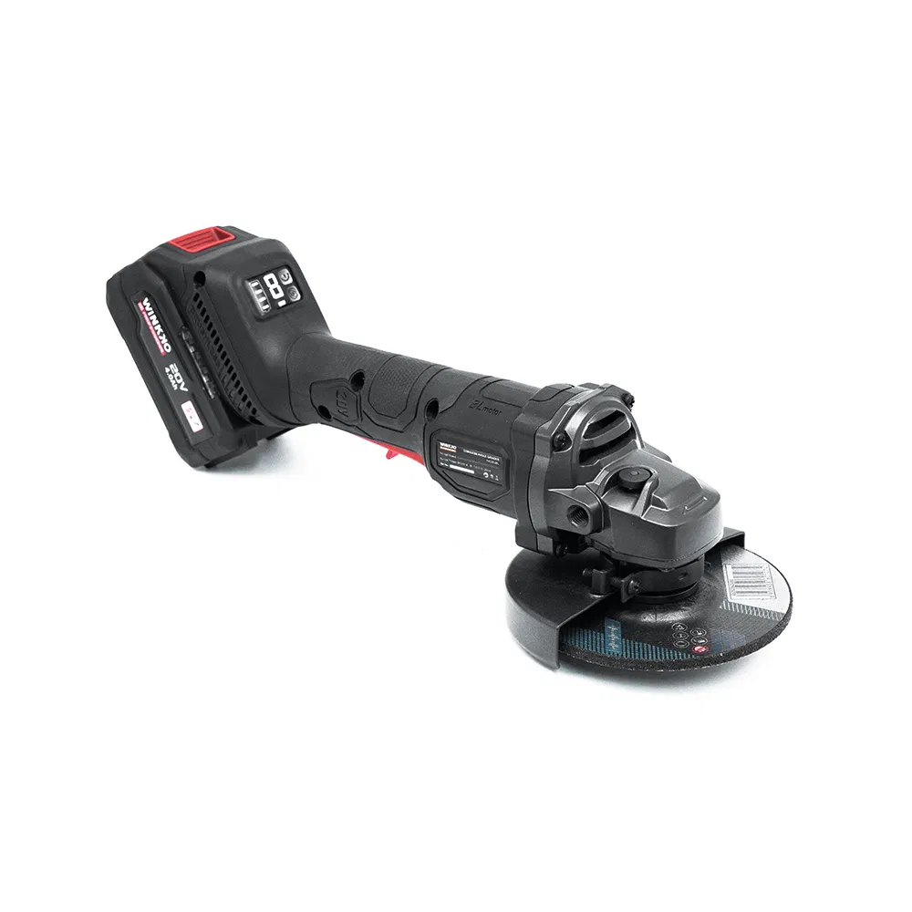 Winkko Electric Angle Grinder Cordless 20V with Brushless Motor Machine Grinder