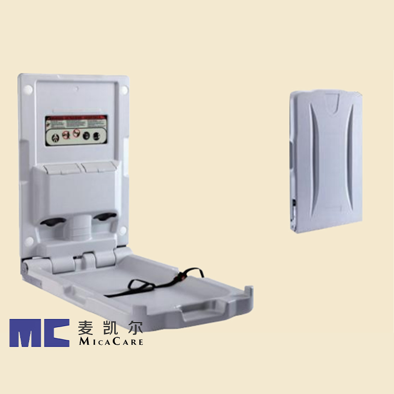 Vertical Baby Diaper Changing Station with Convenient Liner Dispenser