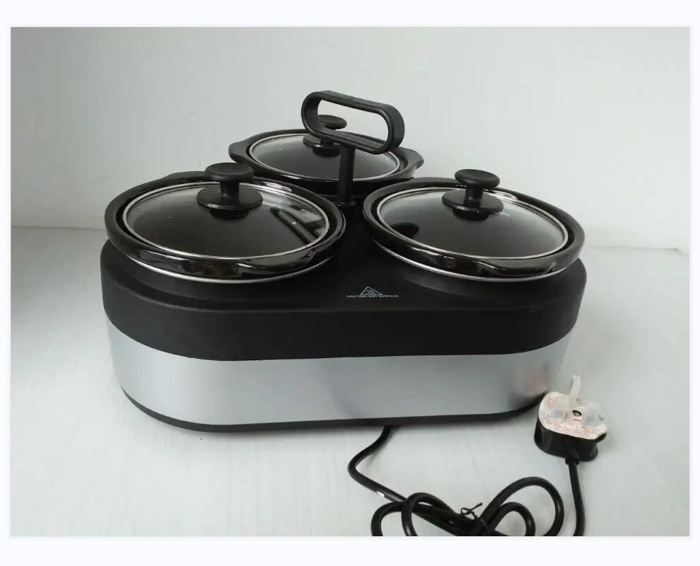 70W Slow Cooker with Glass Lid