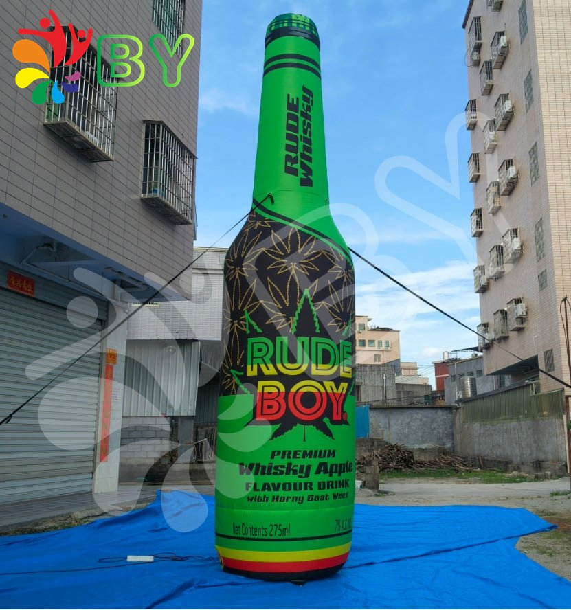 Customized Inflatable Decorative Bottle, Inflatable Advertising Wine Bottles