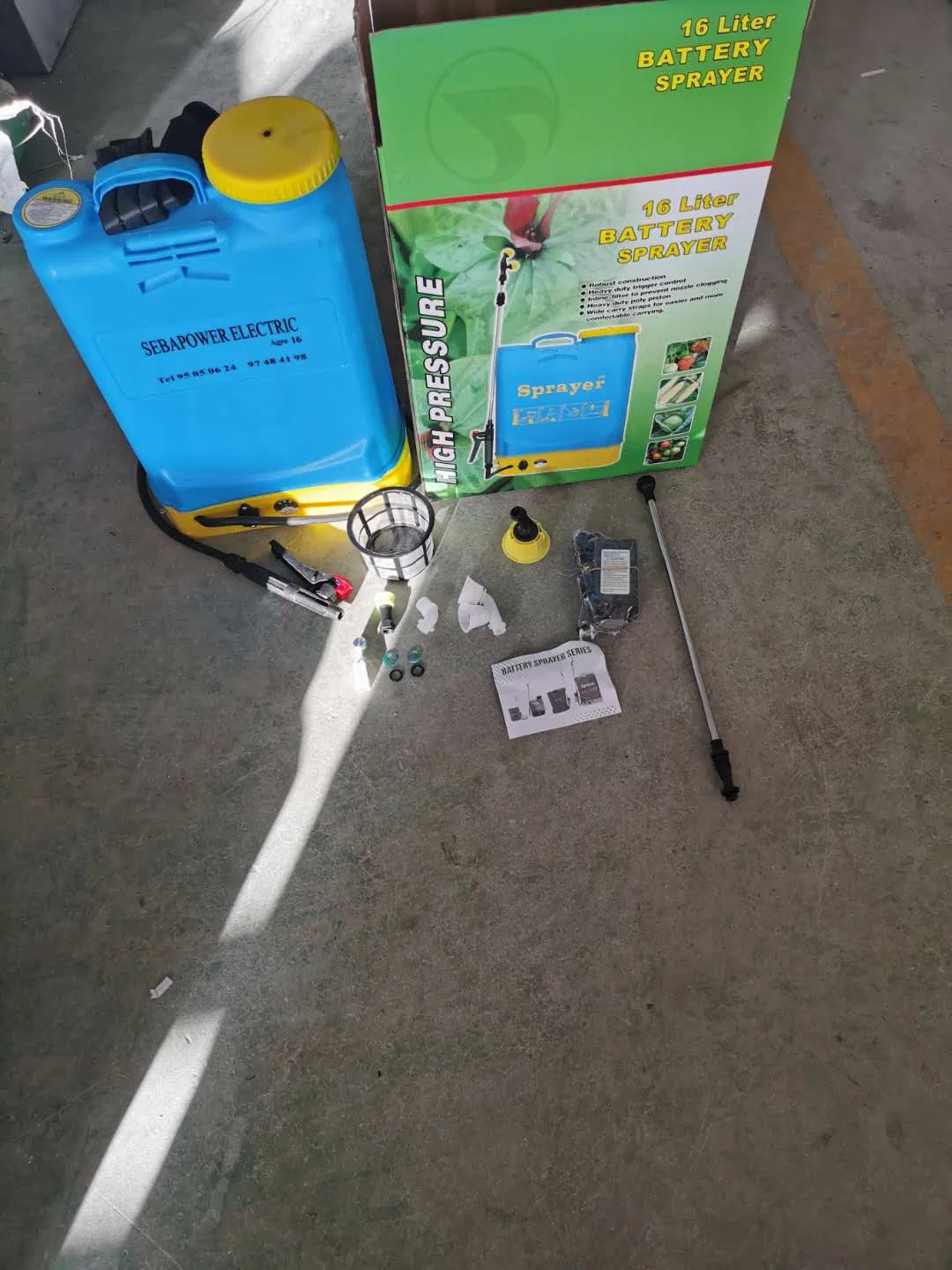 CE Top Sell 12V8ah 12V Diaphragm Pump Agricultural Battery Sprayer