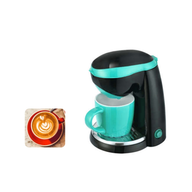 Kitchenware Homemade One Cup Coffee Maker with Hot Coffee Americano Espresso Cafe Powder Automatic Tea Coffee Maker