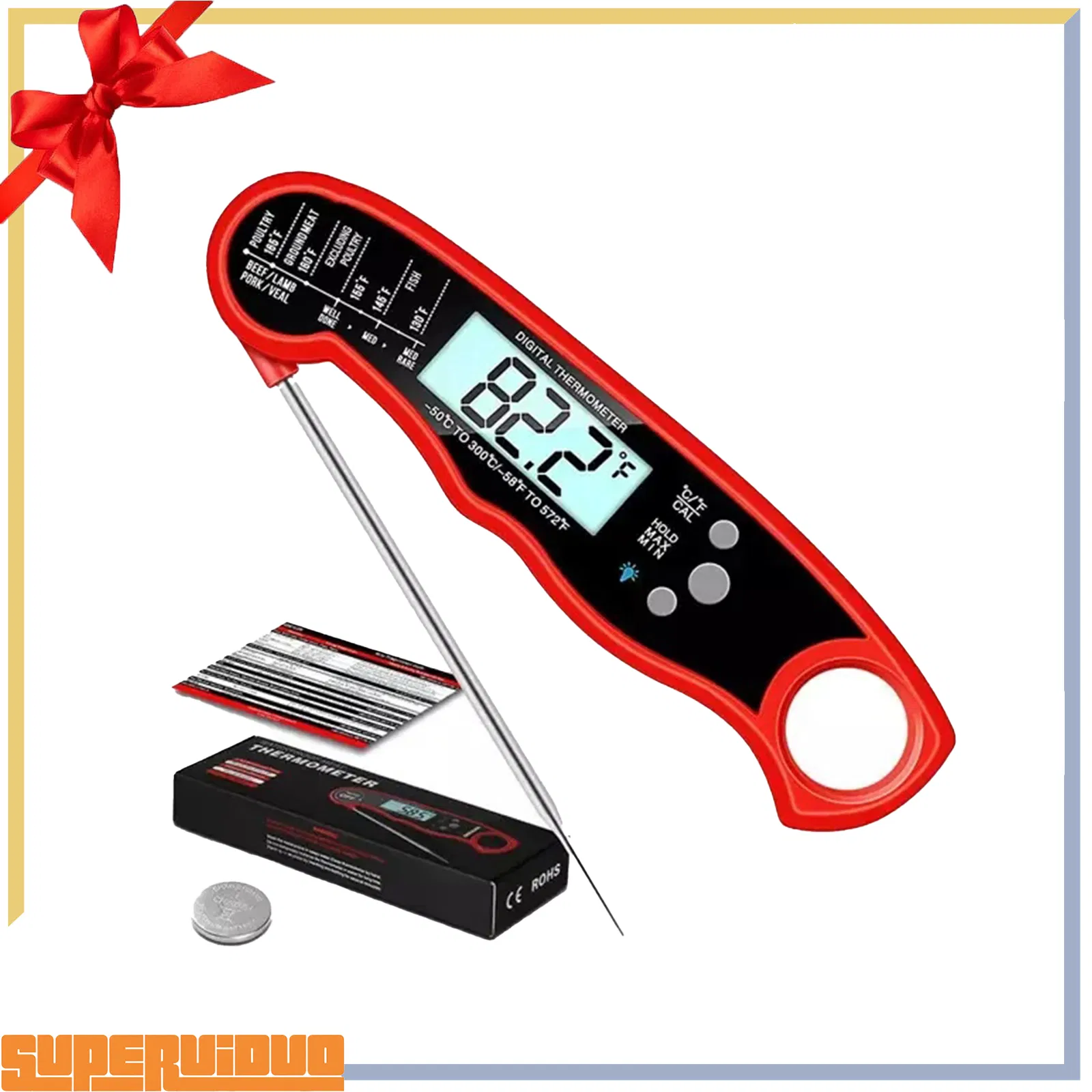 Professional High Precision Auto-off Kitchen Food Candy Milk Cooking BBQ Thermometer