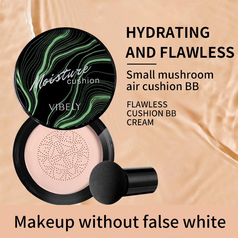 Waterproof Whitening Concealer Bb Cream Natural Nude Makeup Mushroom Air Cushion Foundation