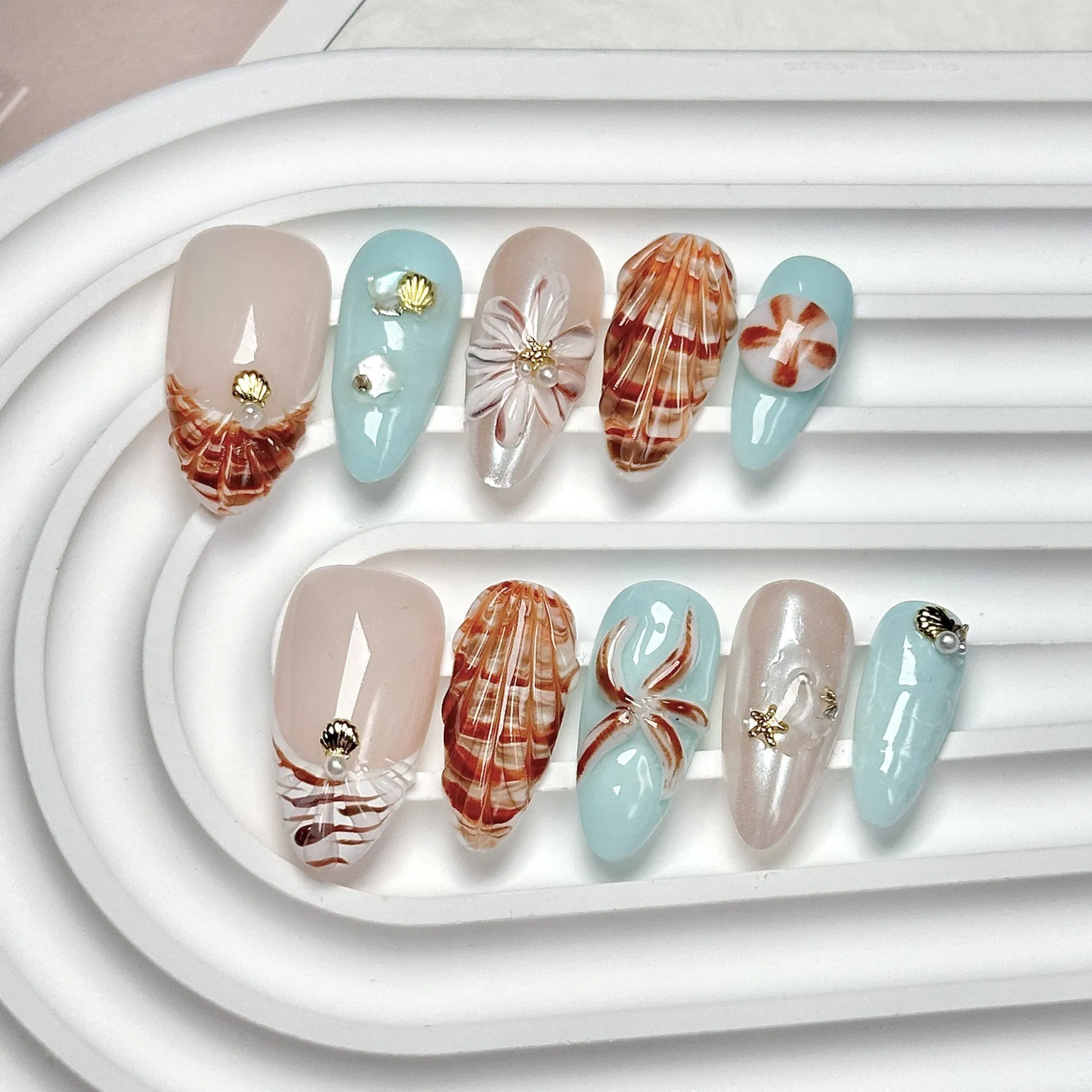 Custom Package Hand Made False Nails for Nail Beauty