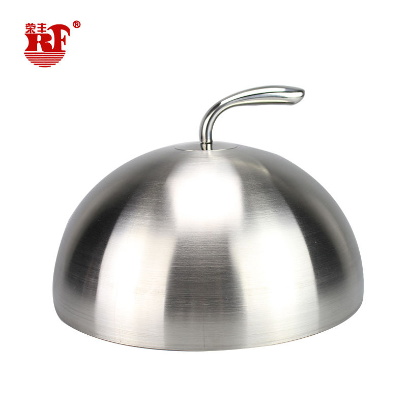 Stainless Steel Serving Dish Food Cover Round Food Covers Meal Steak Food Spherical Covers