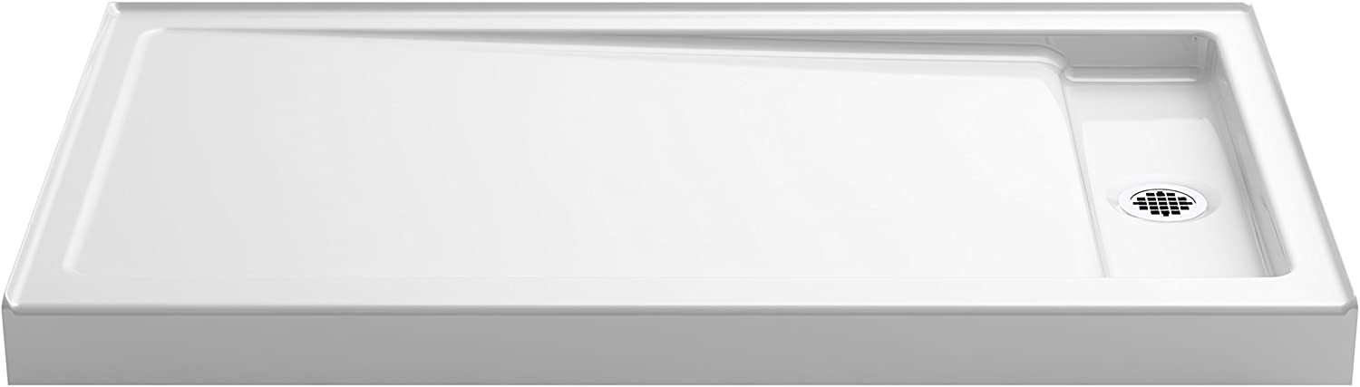 Acrylic White Center Drain for Shower Enclosure (BD-4004)